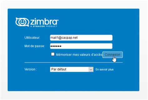 zimbra login email.